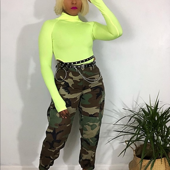 Tops - Thumb hole Hi cut Bodysuit